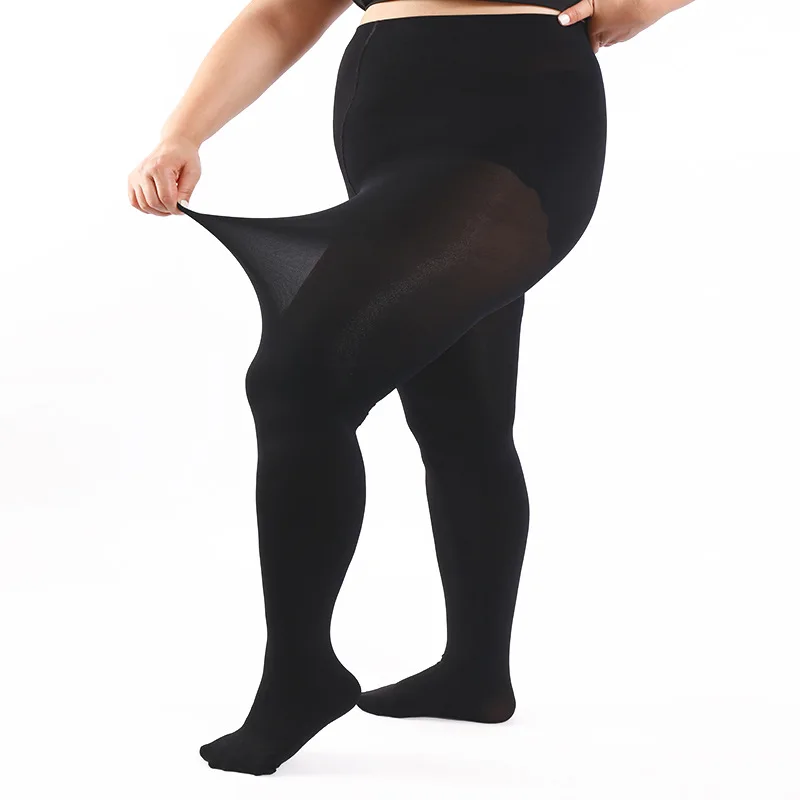 Women 80D Reinforced Thickened PLUS SIZE XL 2XL 3XL 4X Ladies Confort Lift Hip Nylon Hosiery Pantyhose - Image 2