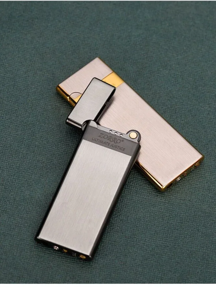 Zorro-Ultra-thin Inflatable Lighter, Cigarette Case, Grinding Wheel, Men's Toy, Cigarette Accessories, Easy to Put - Image 5