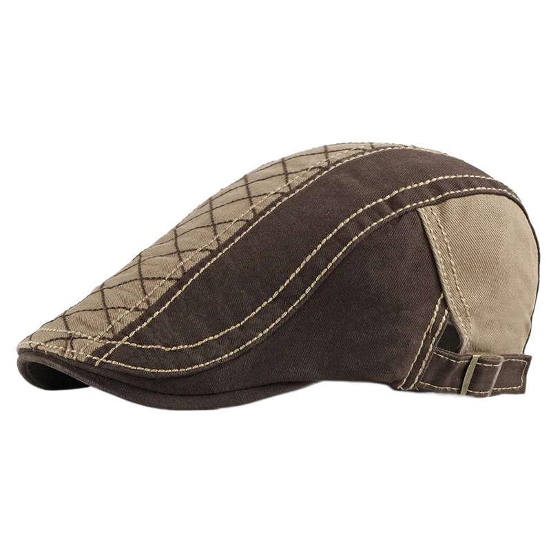 Men Women Beret Spring Autumn Cotton Flat Cap Ivy Gatsby Newsboy Hat Fashion Adjustable Vintage Cabbie Hats - Image 2