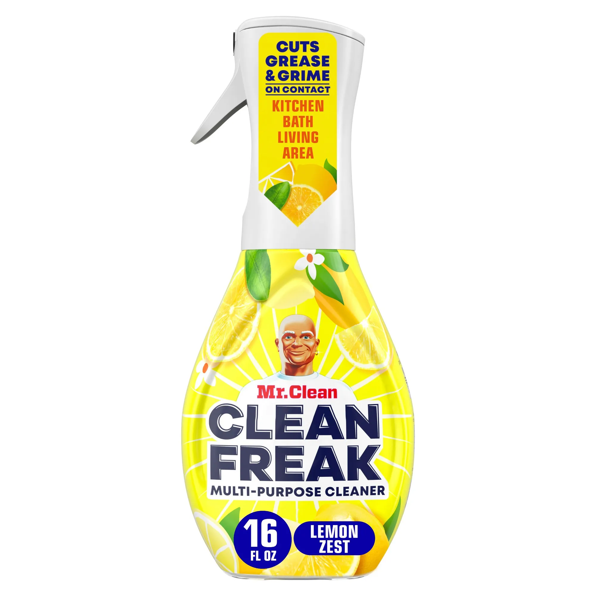 Lemon Zest Multi-Purpose Cleaner Spray For Kitchen Bathroom Countertops Grease Grime Fresh Scent Cleaning