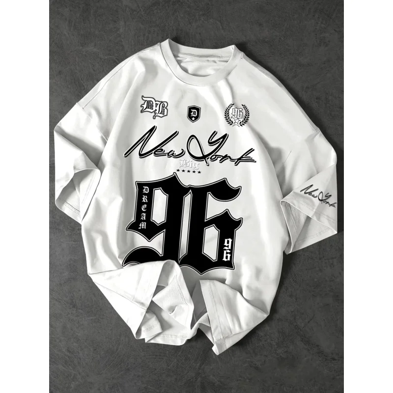 Summer 2025 New Men's New York 96 3d printed digital printed baseball T-shirt, short-sleeved O-neck casual T-shirt, oversized sp - Image 6