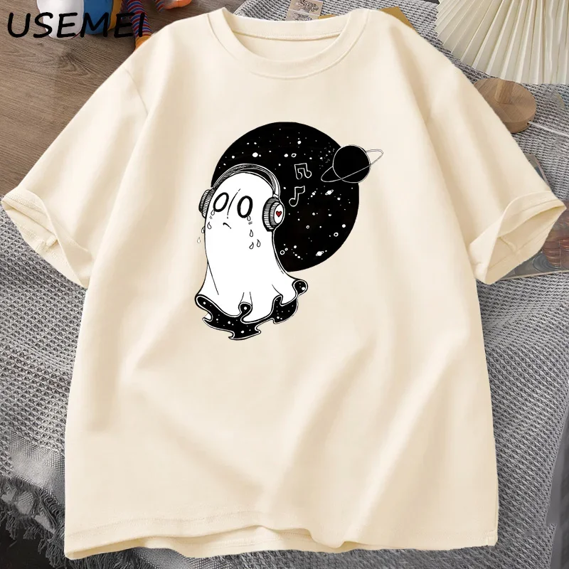 Napstablook Undertale T-shirt Men Women Cotton Short Sleeve Tshirt Summer Harajuku Men Clothing O Neck Top Oversized Streetwear - Image 4