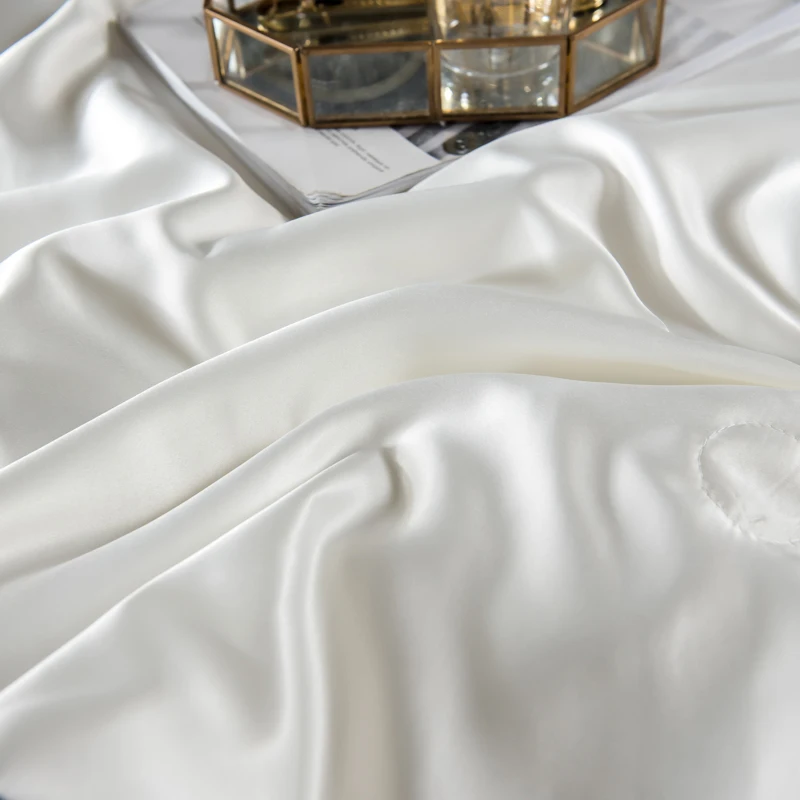 Summer Mulberry Silk Comforter Duvet Insert Luxury Natural Silk Blanket Satin Bedding Quilt Queen Single Double Twin Size Bed - Image 4