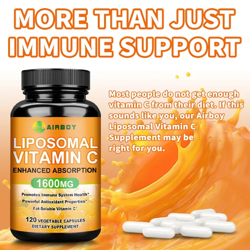 Liposomal Vitamin C 1600mg - Promotes Collagen Production, Immune Support, Powerful Antioxidant - Image 5