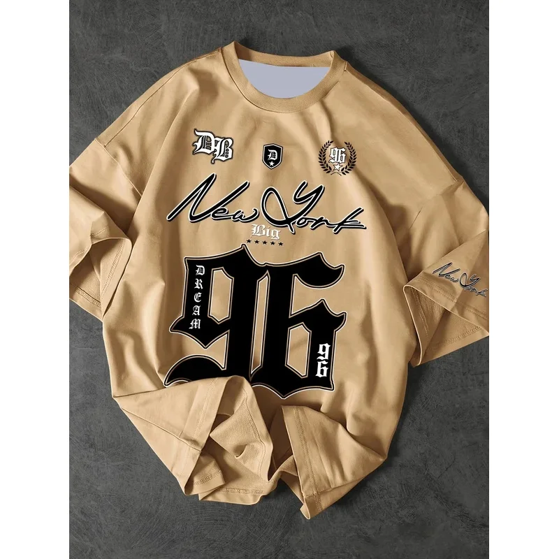 Summer 2025 New Men's New York 96 3d printed digital printed baseball T-shirt, short-sleeved O-neck casual T-shirt, oversized sp - Image 3