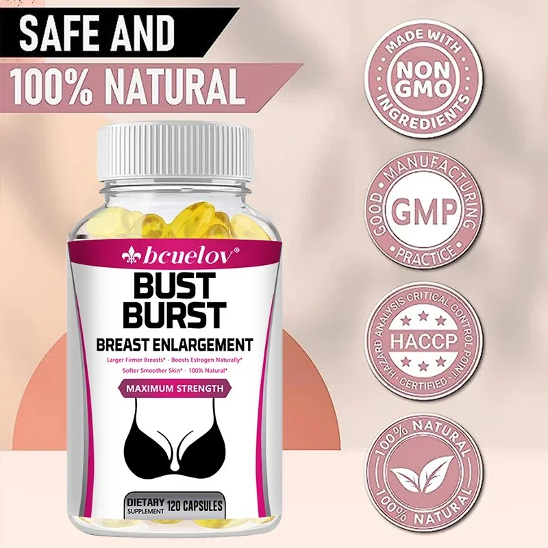 Natural Pueraria Supplement - 1000 Mg, Supports Breast Roundness, Firmness, Elasticity and Improves Women's Self-confidence