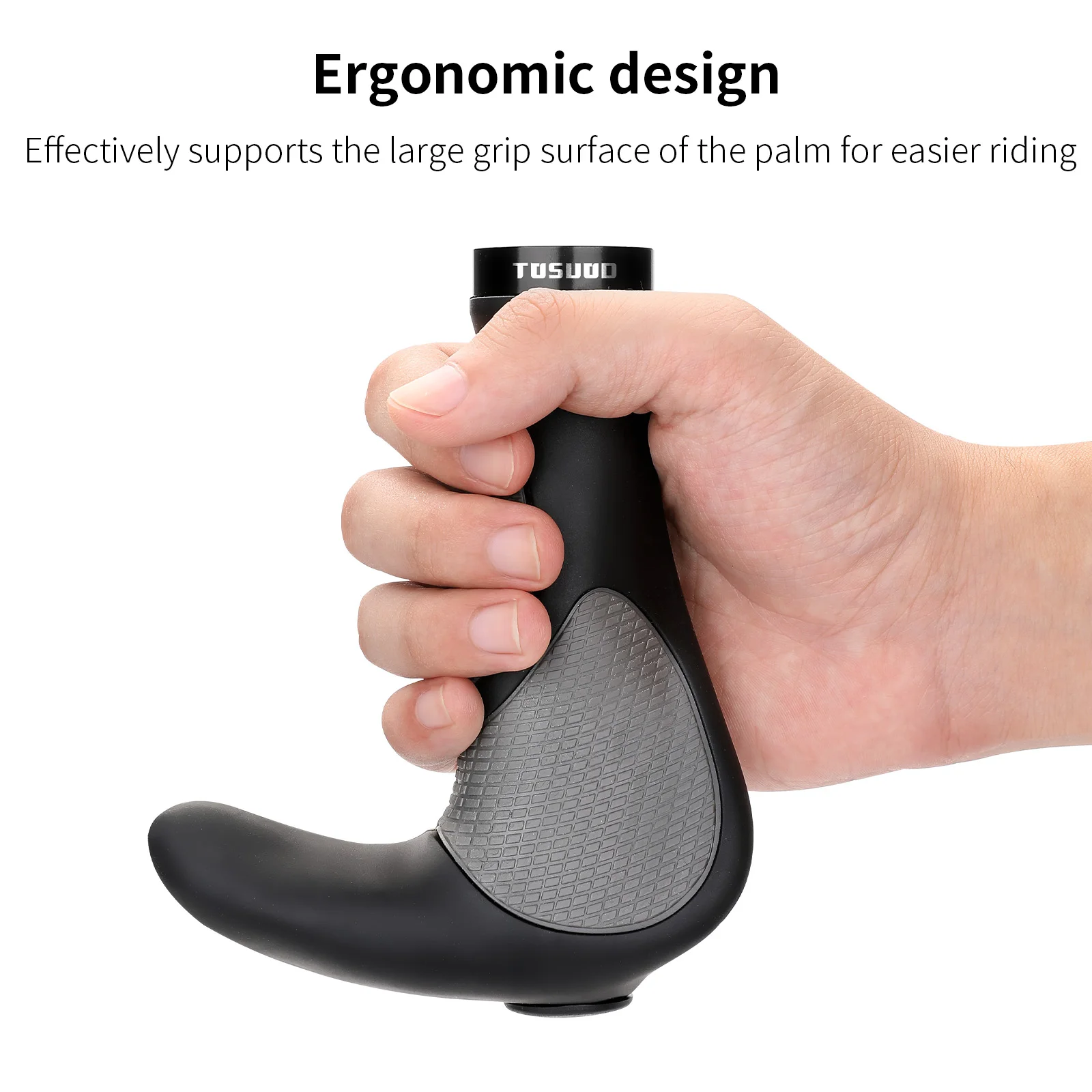 TOSUOD Bicycle Handlebar Grips Ergonomic Design Bionic Gecko Palm Texture Non-Slip Shock-Absorbing Bike Handlebar Grips Cycling Accessories - Image 5
