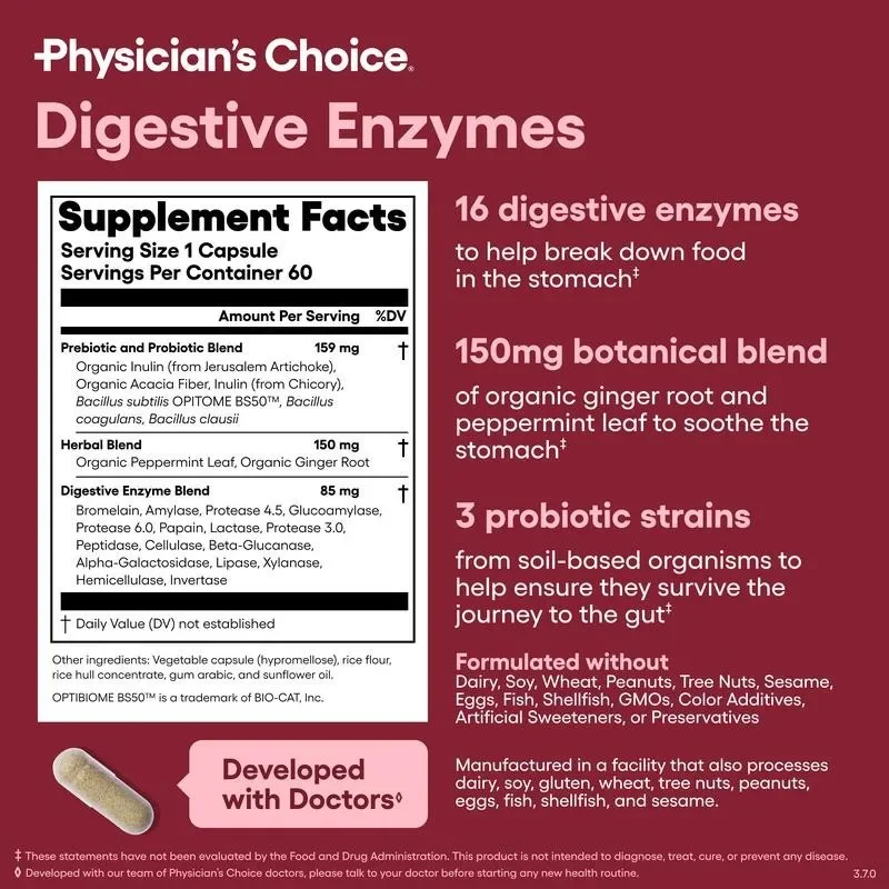 Digestive Enzymes - Gut Health, Multi Enzymes, Organic Prebiotics & Probiotics for Digestive Health - Image 5