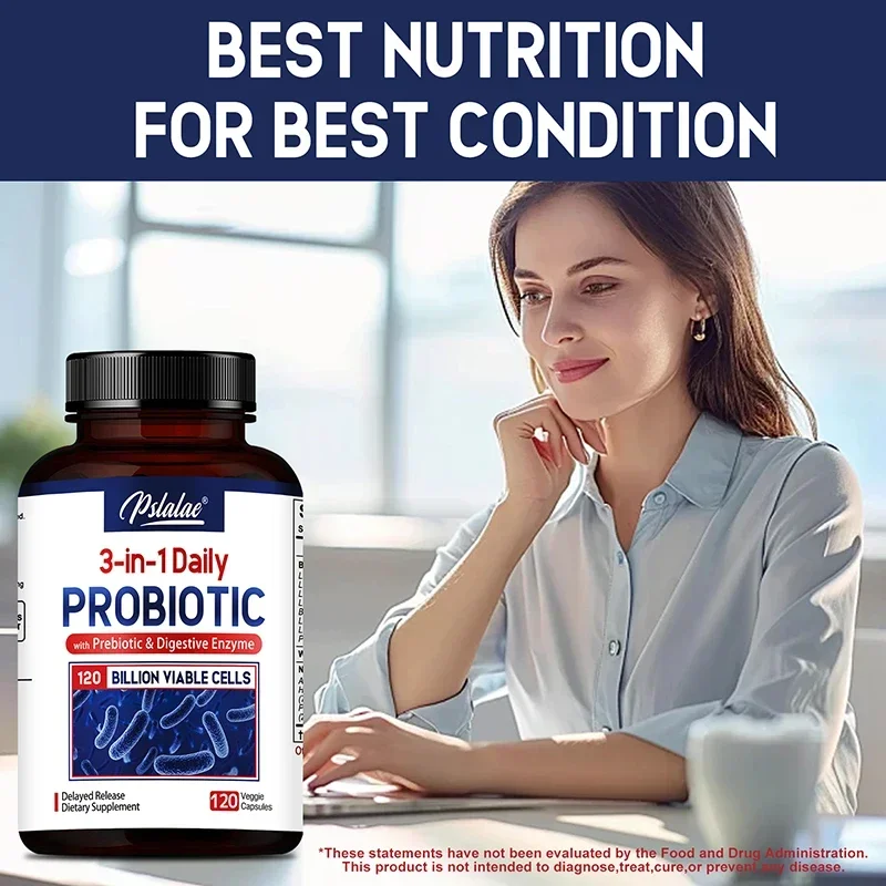 Probiotics + Prebiotics + Digestive Enzymes - Promote Intestinal Flora Digestive Health Women & Men Provide Lasting EnergySupple - Image 5