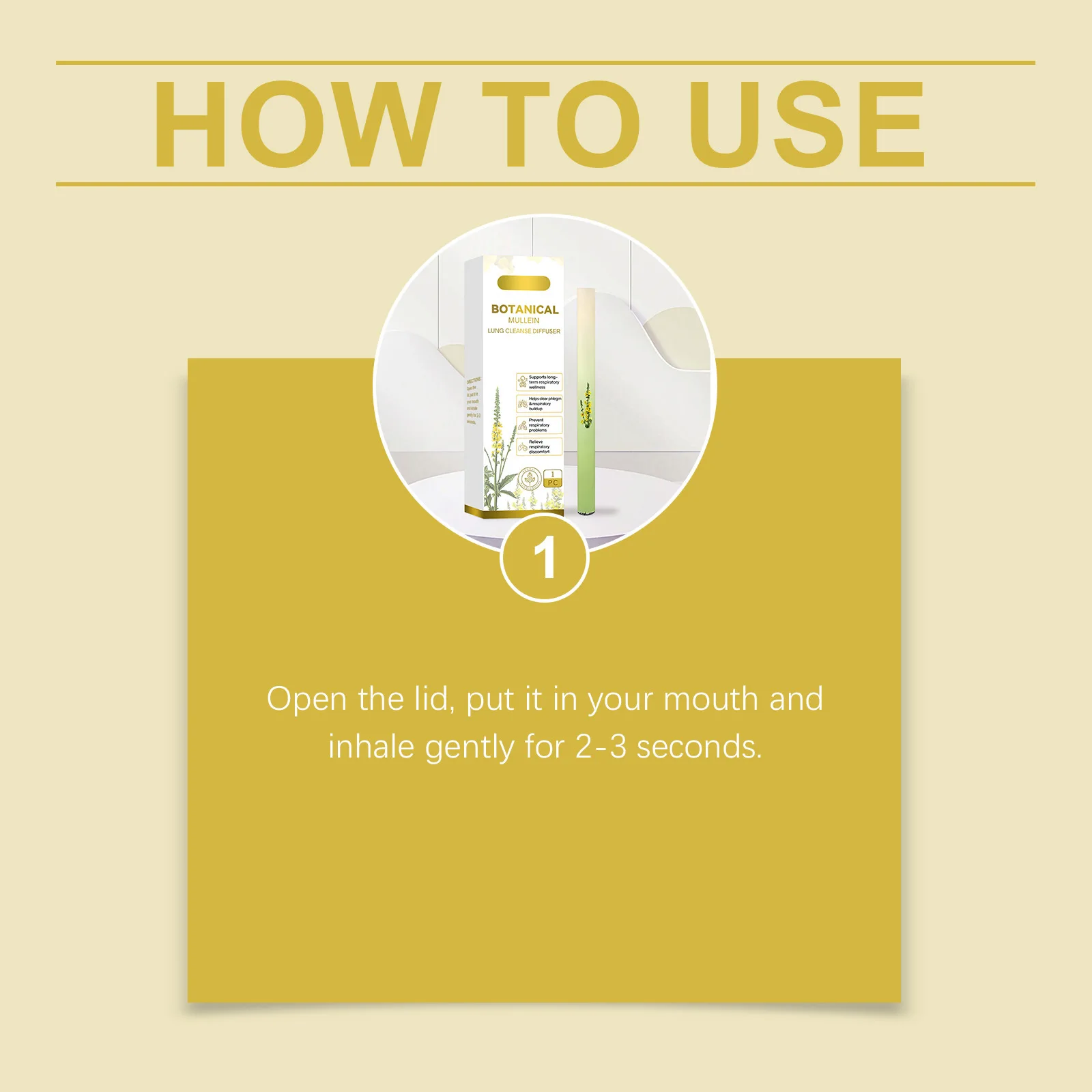 Herbal Lung Cleanse Inhaler Relief Fatigue Improving Sleep Melatonin Boost Energy Clear Breathing Air Freshening Herbal Diffuser - Image 6