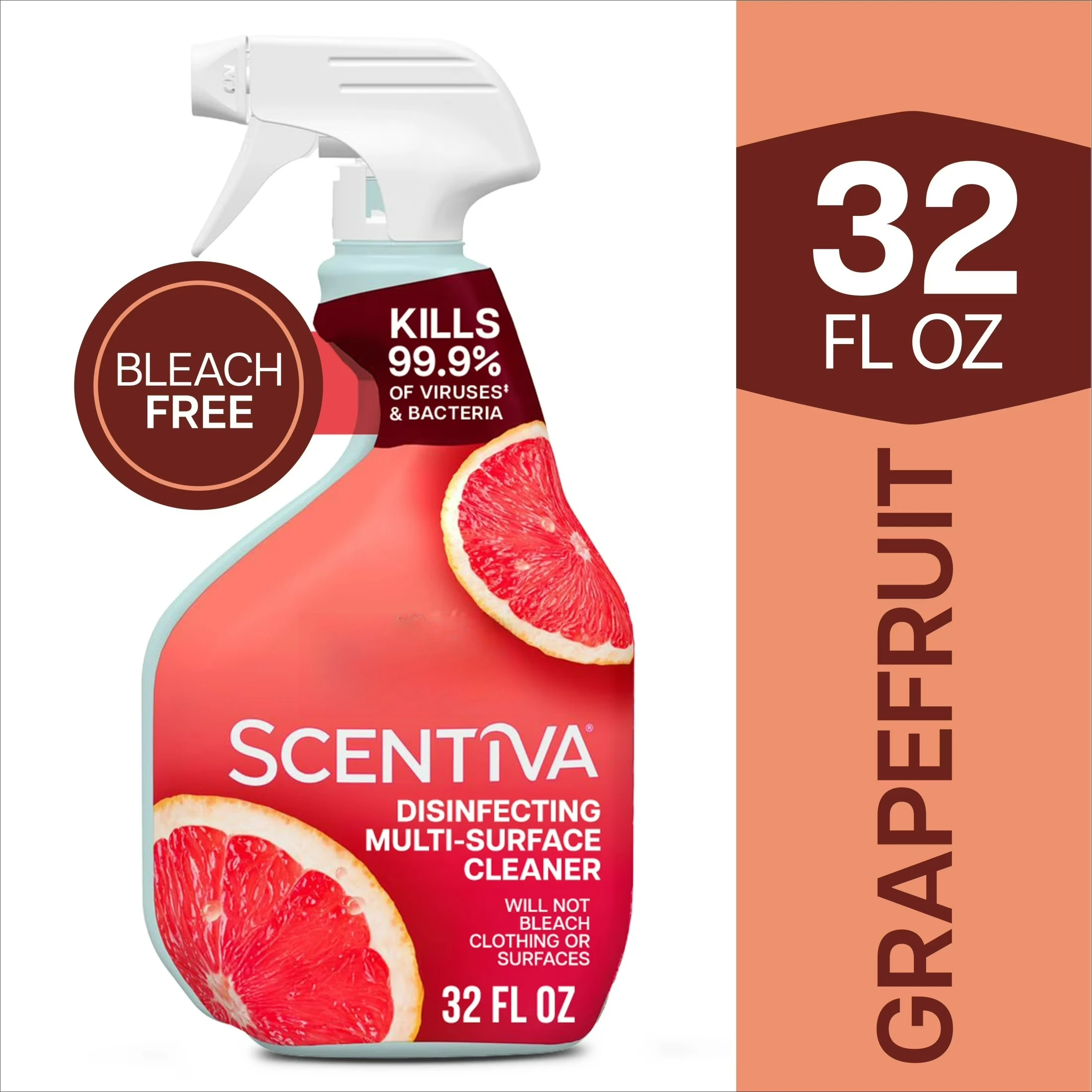Bleach-Free Multi-Surface Cleaner Spray, Grapefruit & Orange Blossom, 32 fl oz