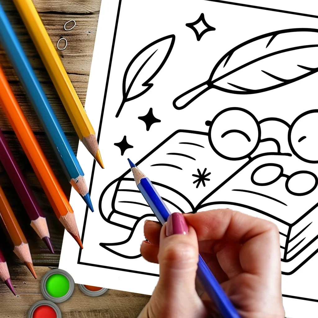 Easy Witchy Vibes Coloring Book for Adult Colouring Book, Birthday Day Gift, Back to School Supplies, Adults Cute Drawing Book - Image 6