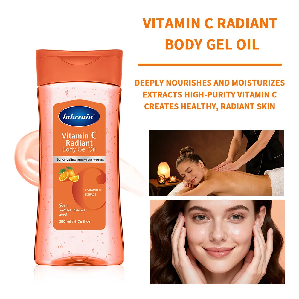 Lakerain Vitamin C Body Treatment Oil Body Oil VC Body Massage Essential Oil Care Moisturizing Body Essential Oil Hydrating Care