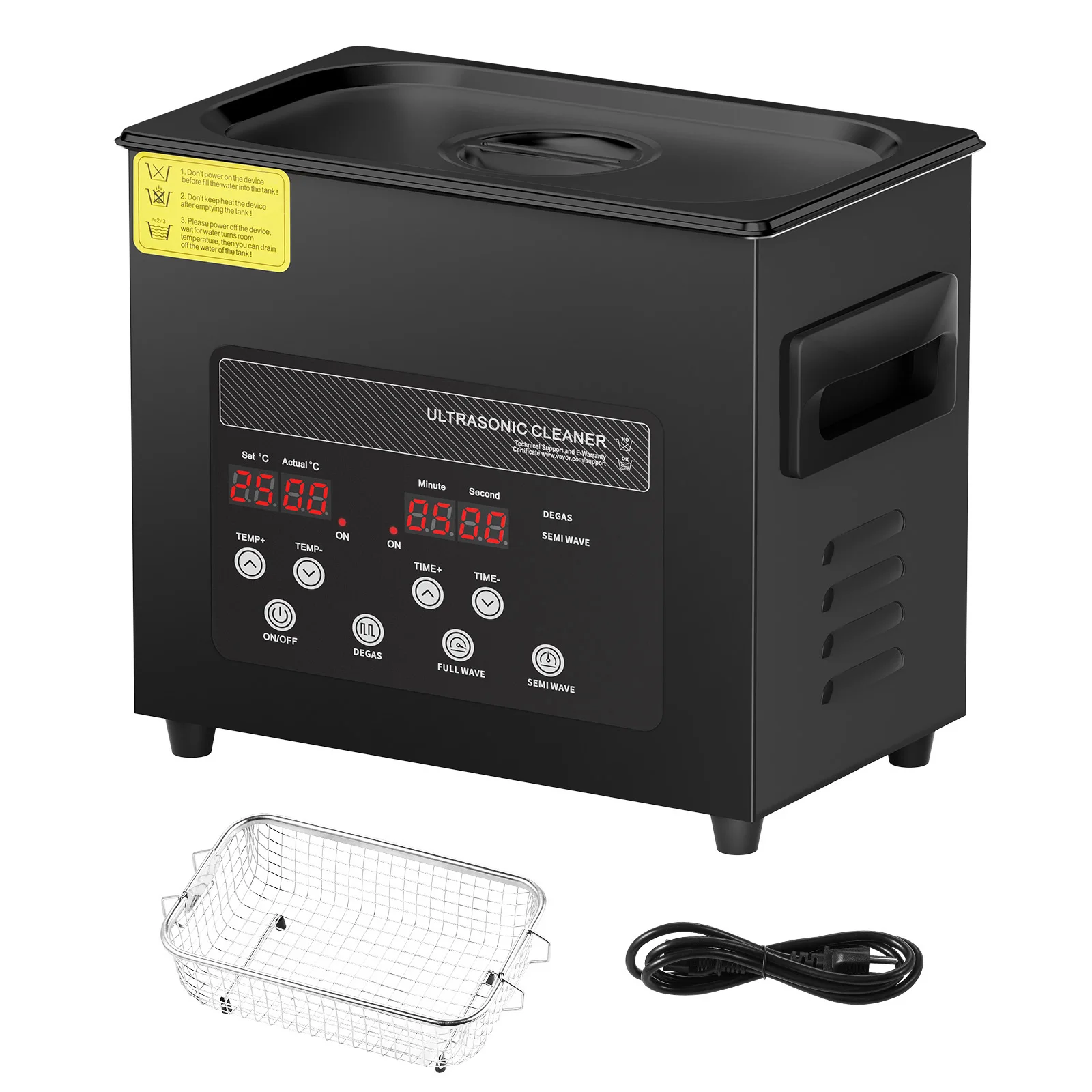 SucceBuy 2L 3L 6L 10L 15L Ultrasonic Cleaner Lave-Dishes Portable Washing Machine Diswasher Ultrasound Home Appliances w/ Timer