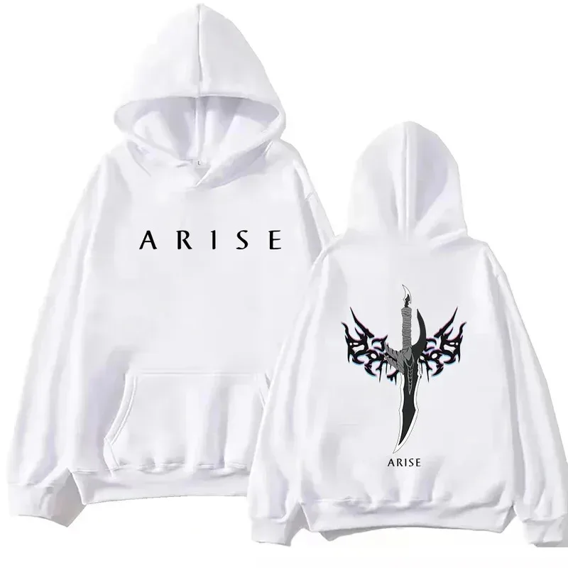 Anime Solo Leveling Hip Hop Men's/Women's Hoodie Retro Gothic Pattern Sportswear Manga Solo Leveling Casual Hoodie Fan Gift - Image 3