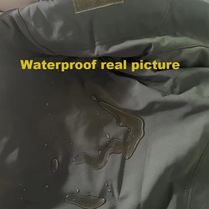 Men Cargo Autumn Winter Fleece Sharkskin Hiking Jackets Tactical Military Army Climbing Trekking Casual Trainning Camping Coat - Image 10