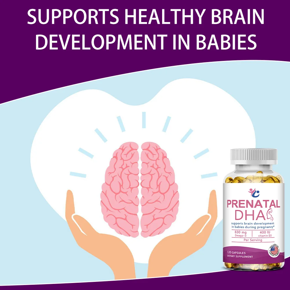 Prenatal DHA & Vitamin D3 Capsules - DHA & EPA, Nutritional Support for Women Pre-Pregnancy, During Pregnancy & Breastfeeding - Image 5