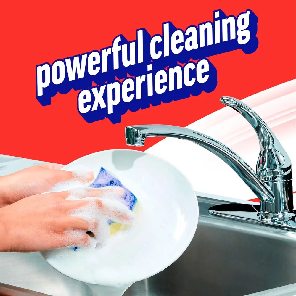 90 FL oz Ajax Ultra Dishwashing Liquid Bottle, Lemon Fresh Scent Super Degreaser Liquid Dish Soap, Powerful Grease Cleaner for Daily Kitchen Use - Image 4