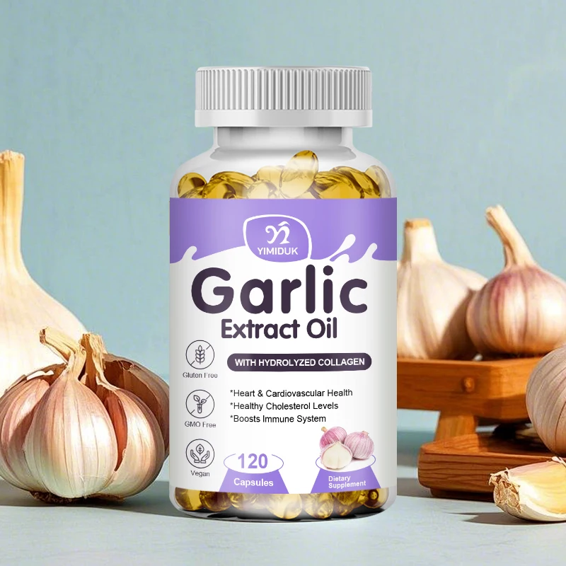 Buy 1 Get 1 Free! Pure Garlic Extract Oil Supplement, for Heart Health, Cholesterol & Blood Pressure, Immune System Booster - Image 5