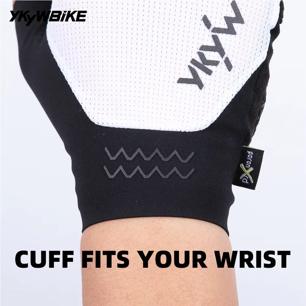 YKYWBIKE Unisex Half Finger Cycling Gloves PORON XRD Summer Breathable Shock Absorbing Road Bike Outdoors Bicycle Gloves - Image 6