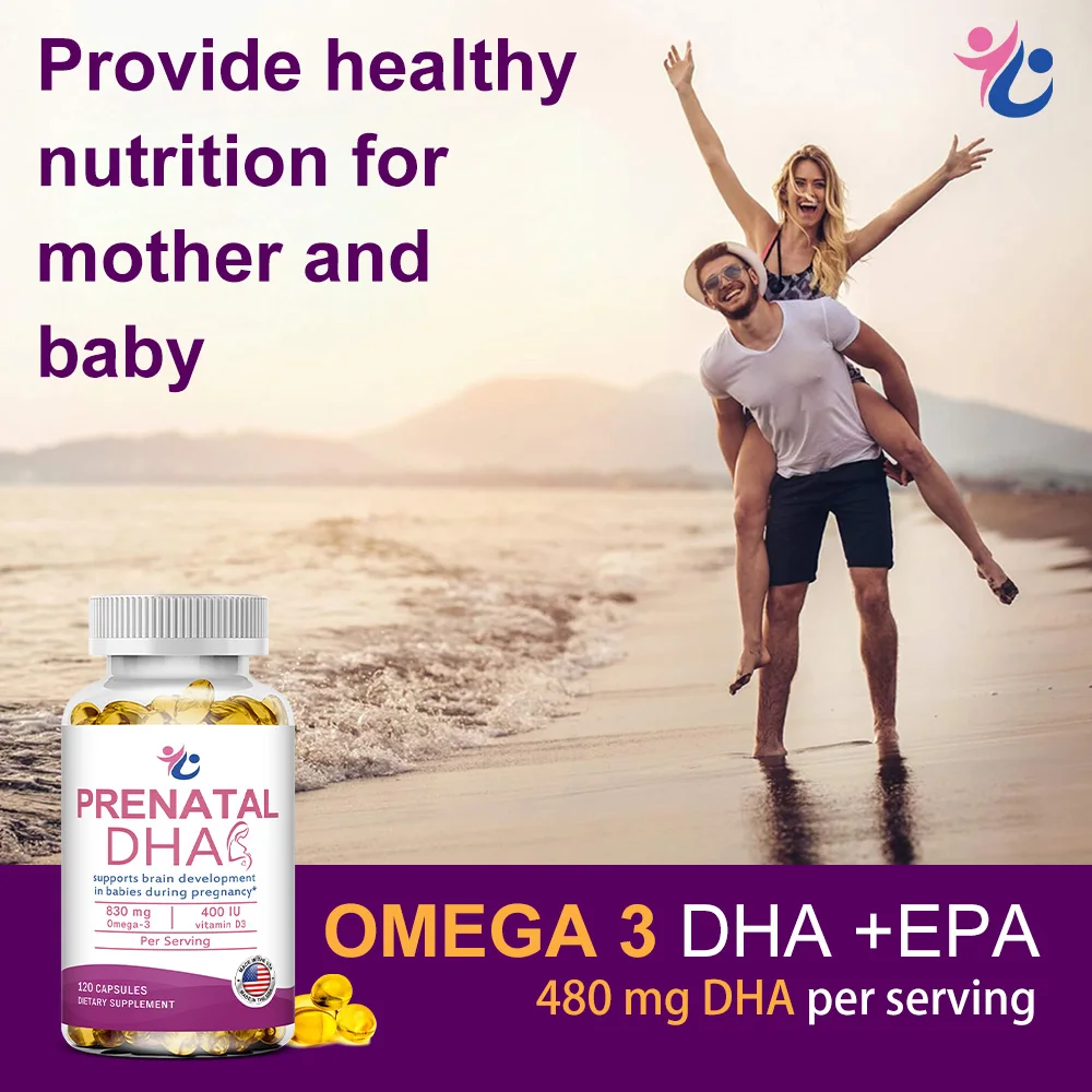 Prenatal DHA & Vitamin D3 Capsules - DHA & EPA, Nutritional Support for Women Pre-Pregnancy, During Pregnancy & Breastfeeding - Image 6