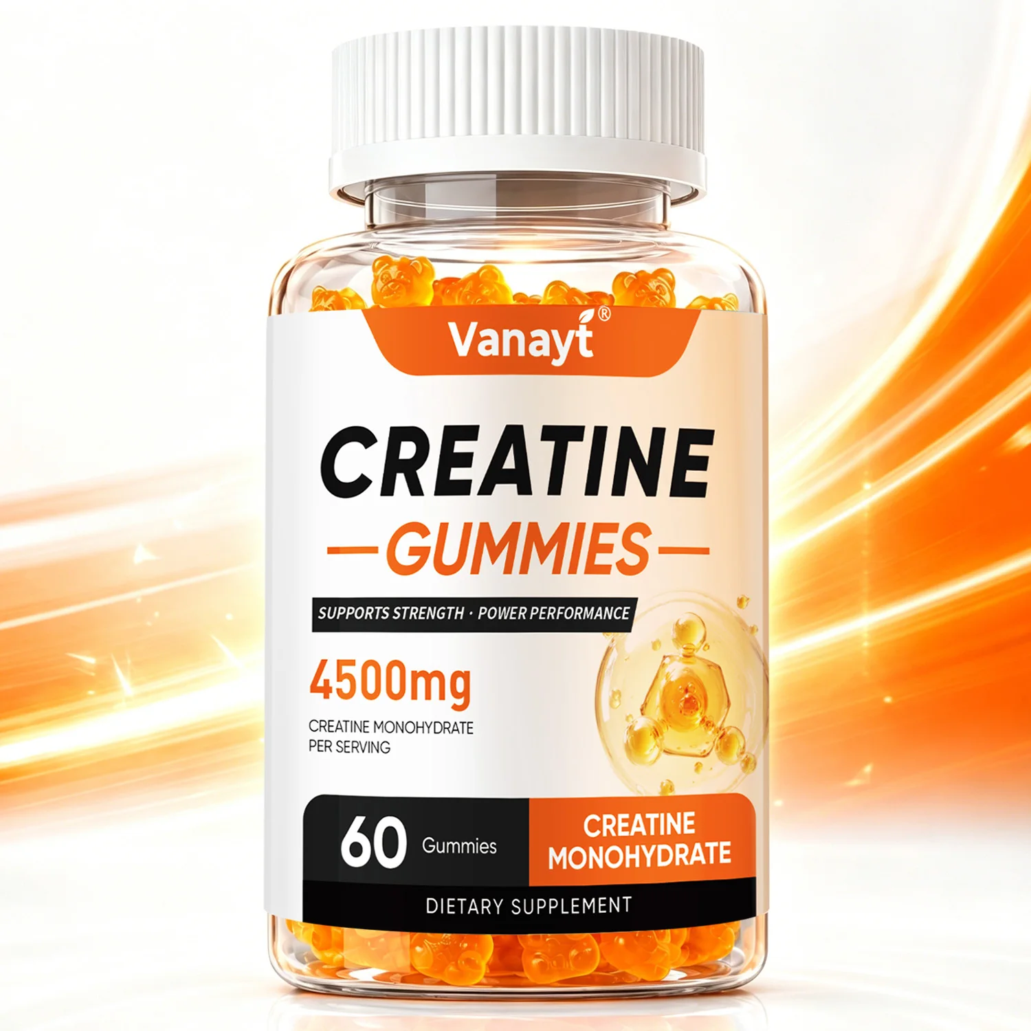 Creatine Monohydrate Gummies 4500mg - Boost Energy, Build Muscle Mass, and Improve Athletic Performance - Image 8