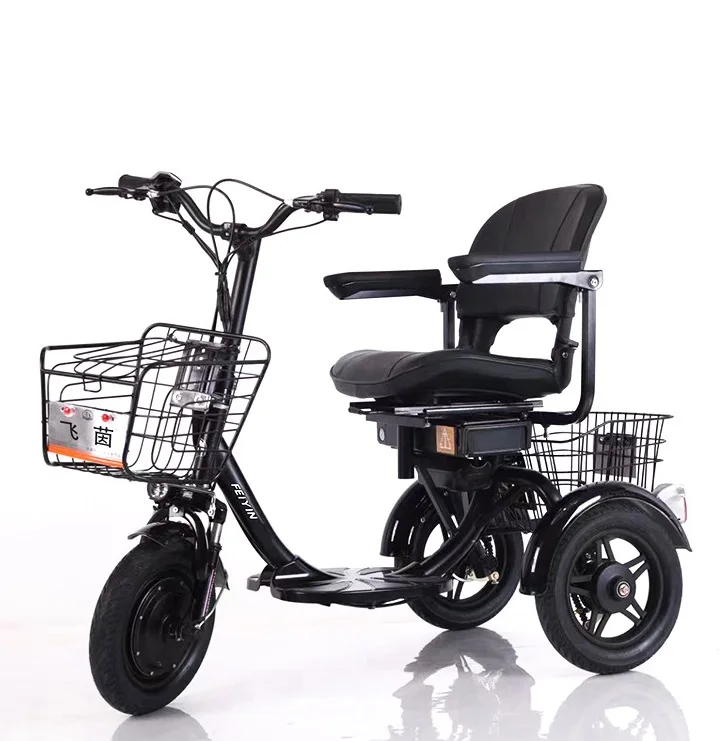 China Wholesale 3 Wheel Elderly Folding Mobility Electric Scooters with Seat Electric City Bike - Image 6