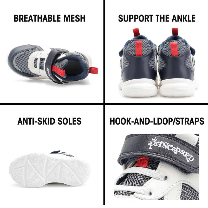 Orthopedic Shoes for Kids and Toddlers with Arch & Ankle Support, High Top Girls and Boys' Corrective Sneakers for Flat Foot - Image 4