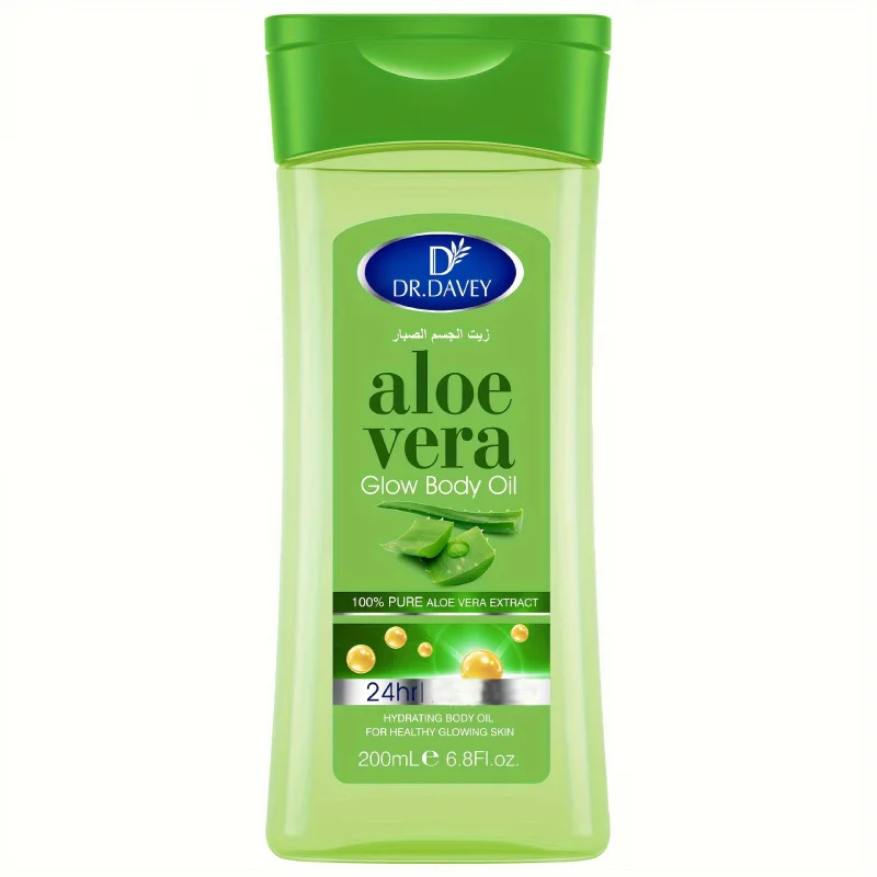 DR.DAVEY ALOE VERA BODY OIL SPA Body Massage Essential Oil with Aloe Vera Shine Nourishing Oil Suitable for All Skin Type