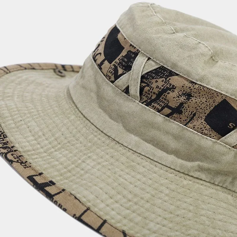 Spring Summer Cotton Letter Embroidery Pattern Bucket Hat Fisherman Hat Outdoor Travel Sun Cap For Men And Women 153 - Image 6