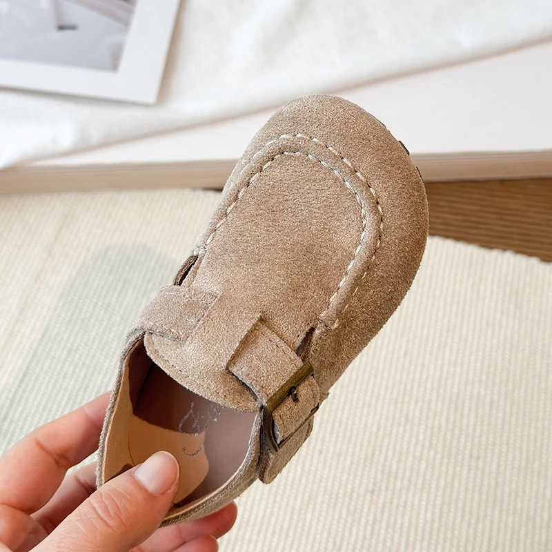 Girls Flats 2026 Spring Fall Shallow Lazy Loafers Shoes for Kids Girl Comfortable Soft Suede Sneaker Casual School Shoes Child - Image 6