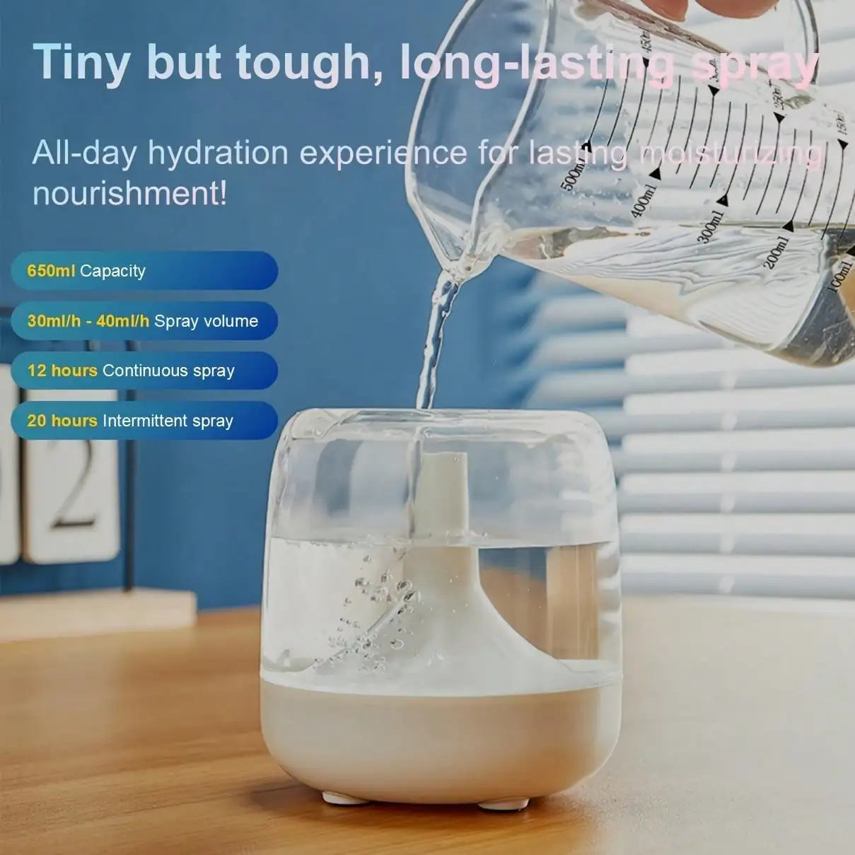 1 Pack 7 Color Night Light Humidifier Silent Dual Mist Settings for Living Room Bedroom Office Home Gift - Image 7