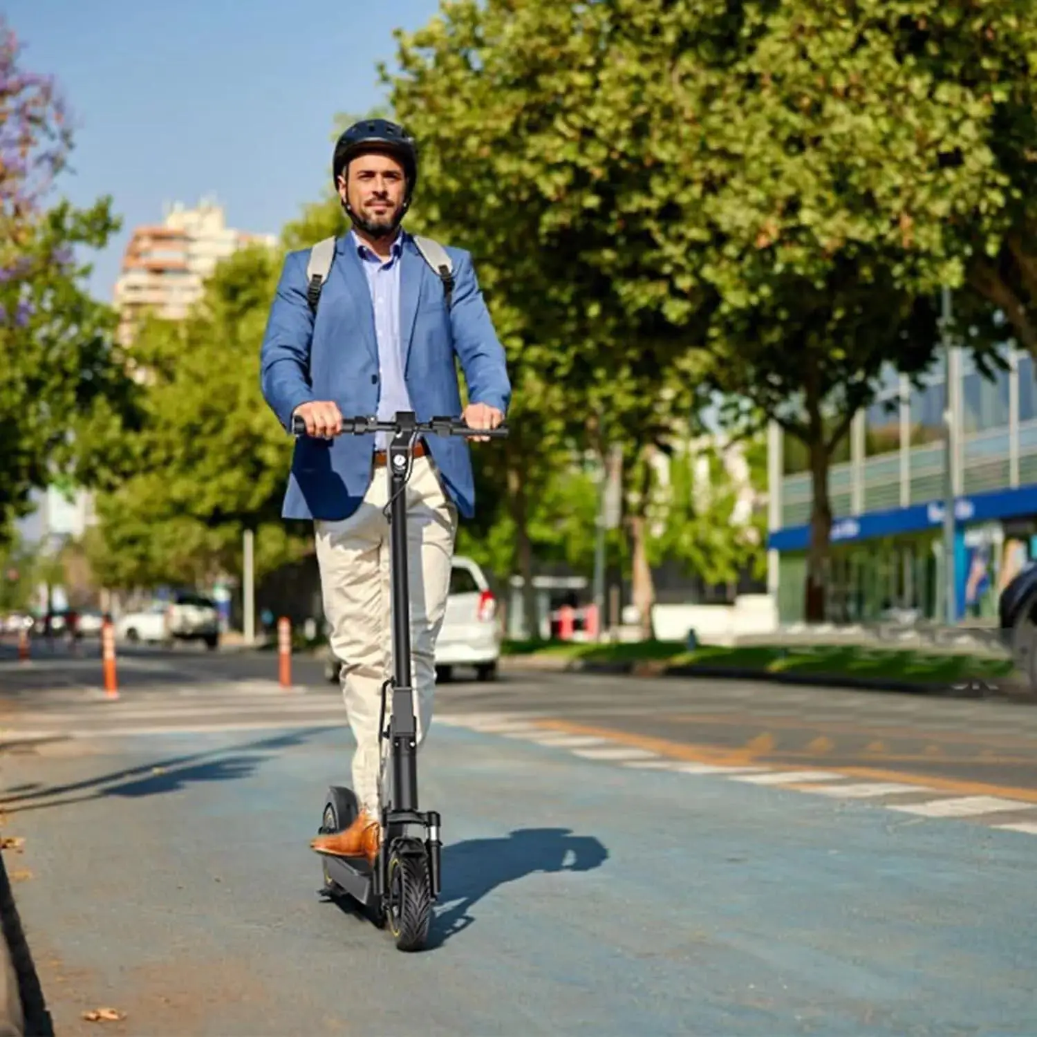 AOVOPRO New ESMAX Electric Scooter 500W 22MPH Adult APP Smart Scooter 28 miles Range Shock-absorbing Anti-skid Folding E-Scooter - Image 6