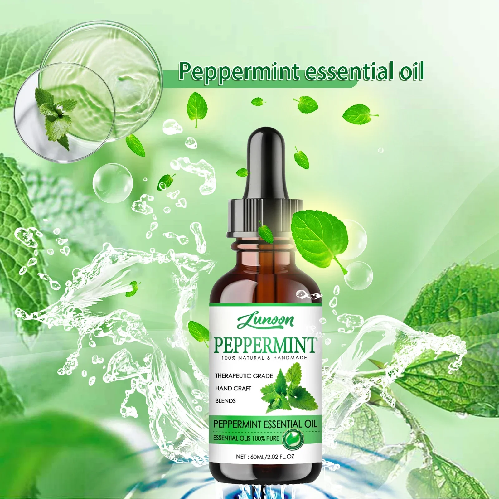 Cooling Mint Body Oil for Aromatherapy 60ml - Handcrafted, Refreshing Scent, Lightweight Moisture for Massage & Skin Care. - Image 6