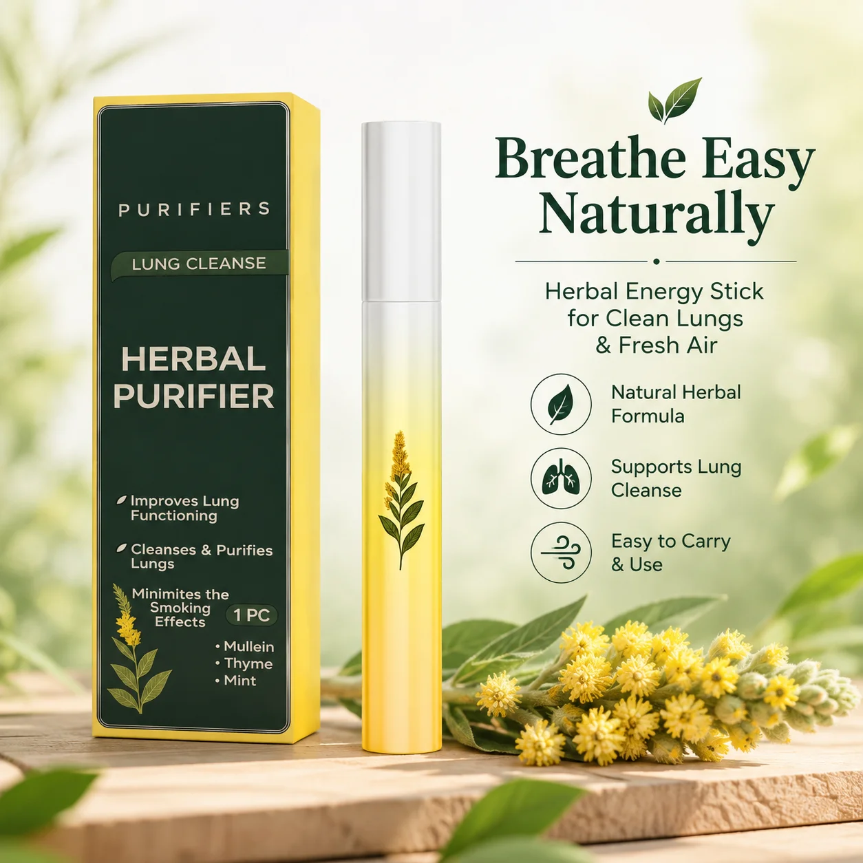 Herbal Diffusion Pen Air Freshening Pen Relaxing Senses Boost Energy Clear Breathing Aromatherapy Diffuser Lung Cleansing Pen