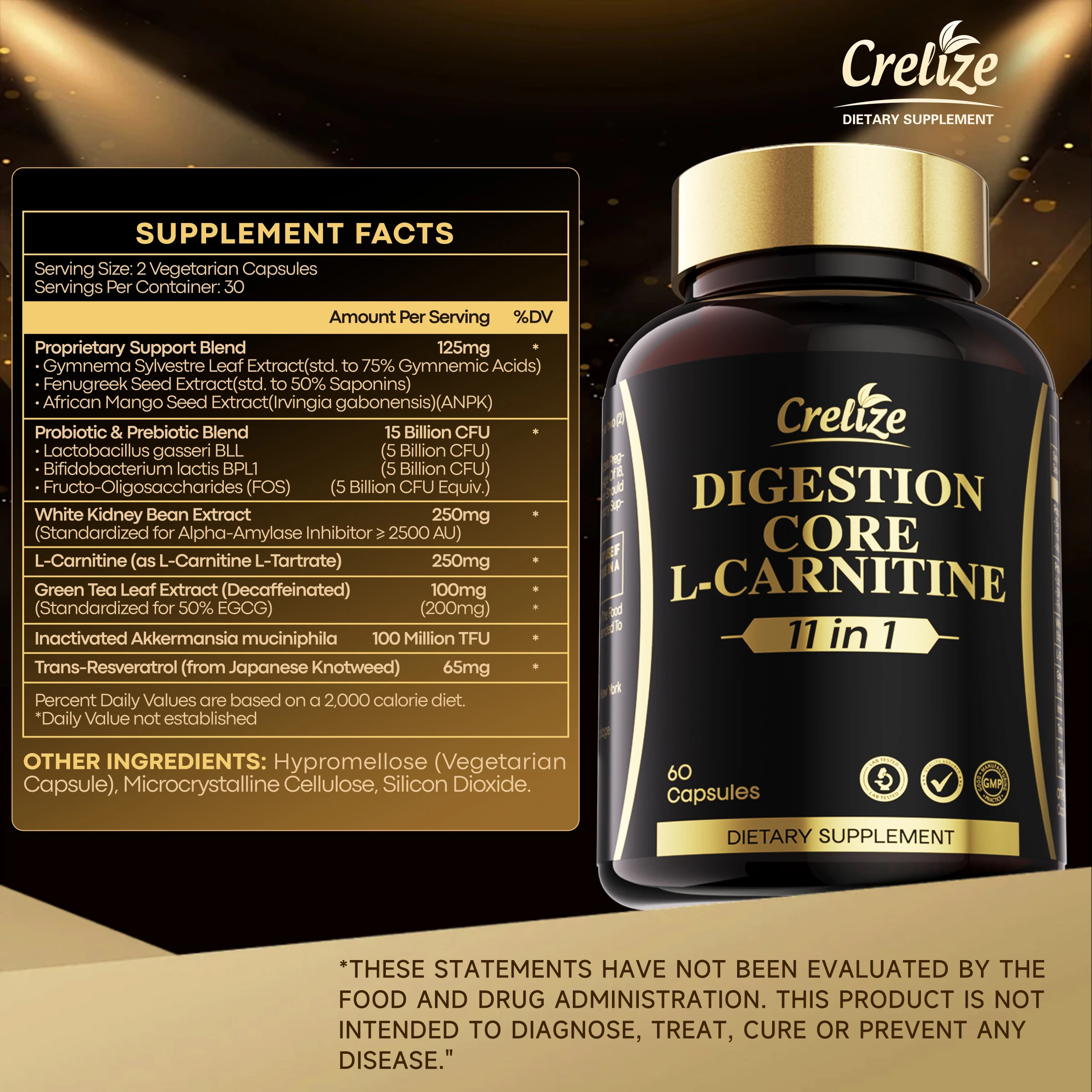 Crelize 11in 1 DIGESTION CORE L-CARNITINE - Image 2