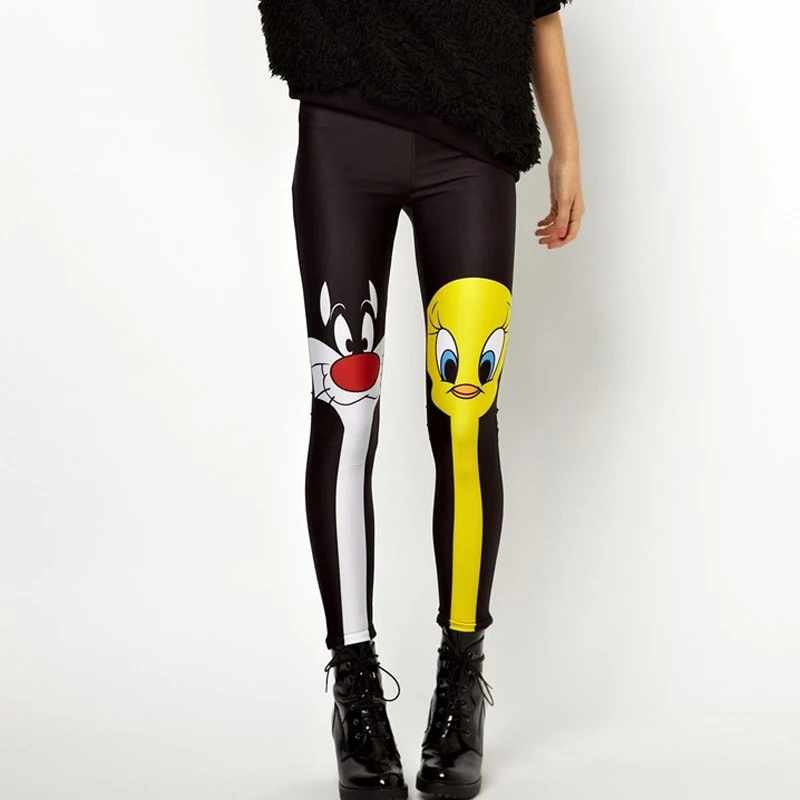 4XL Design Punk Rock Fashion Women Digital Print Galaxy Leggings Alice in Wonderland Blood Camouflage Pants Legging GL-22 - Image 2
