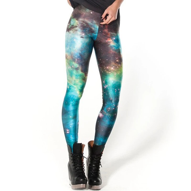 4XL Design Punk Rock Fashion Women Digital Print Galaxy Leggings Alice in Wonderland Blood Camouflage Pants Legging GL-22 - Image 3