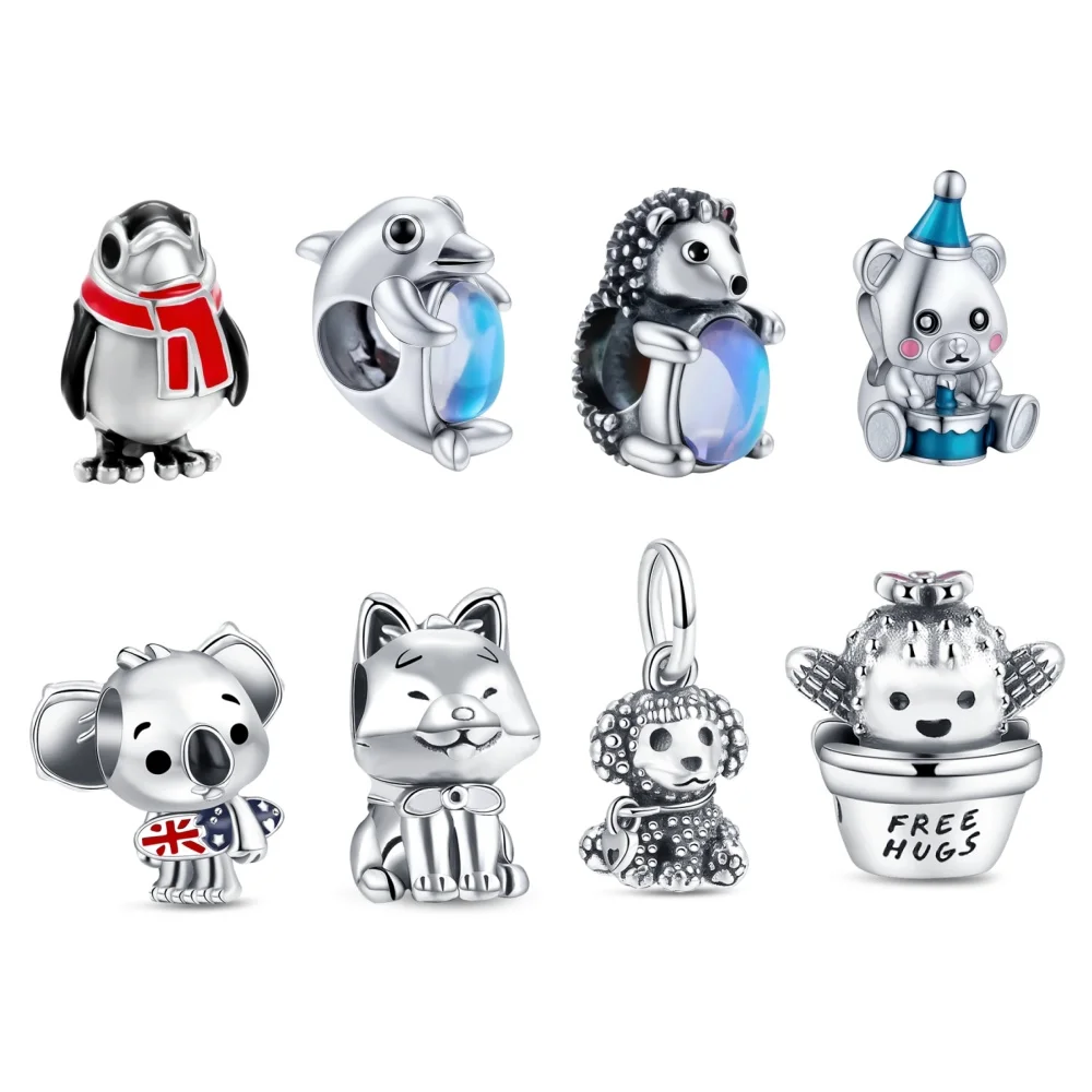 2026 Hot Sale 925 Sterling Silver Original Animal Pig Beads DIY Charms Bracelet Accessories Pendant Women Surprise Jewelry Gift - Image 2