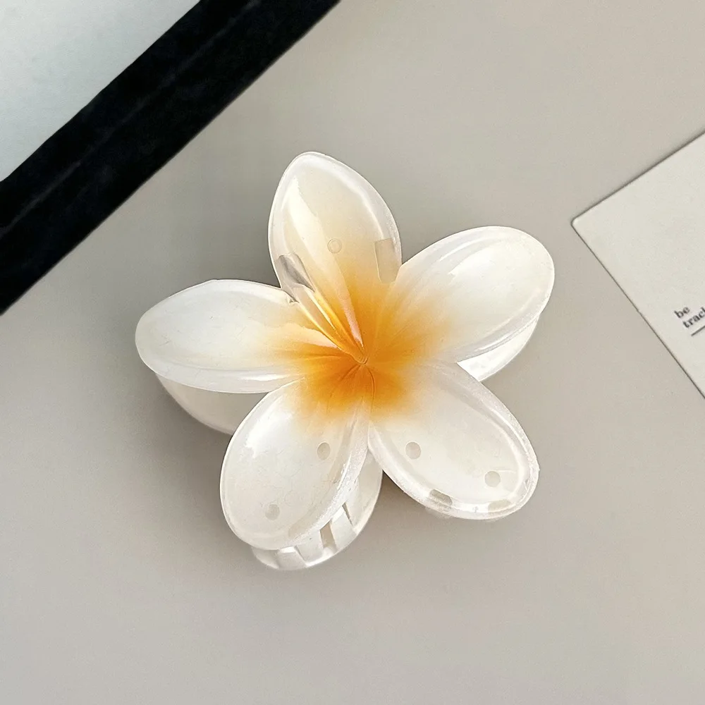 2026 New Vacation Egg Flower Hair Clips Hawaii Beach Claws Bohemian Hairpin for Girls Dopamine Y2k Hair Accessory - Image 6