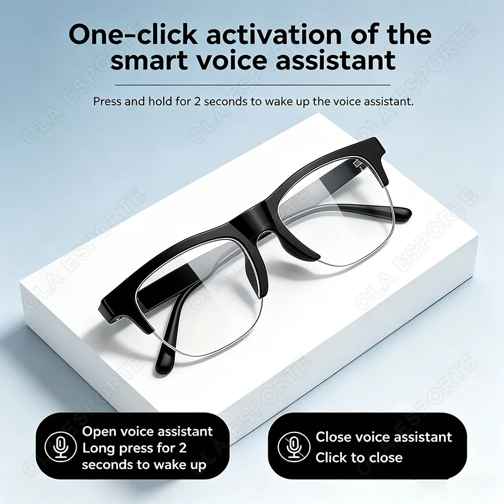 New 2026 Camera AI Smart Glasses Touch Control Photo Recording Translator Voice Assistant Music Wireless Bluetooth Sunglasses - Image 4