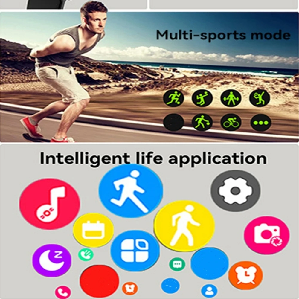 2026 New Men's Smart Watch Women's Gift 2.01inch HD Full Touch Screen Sports Fitness Watch Electronics Bluetooth Talk Smartwatch - Image 6