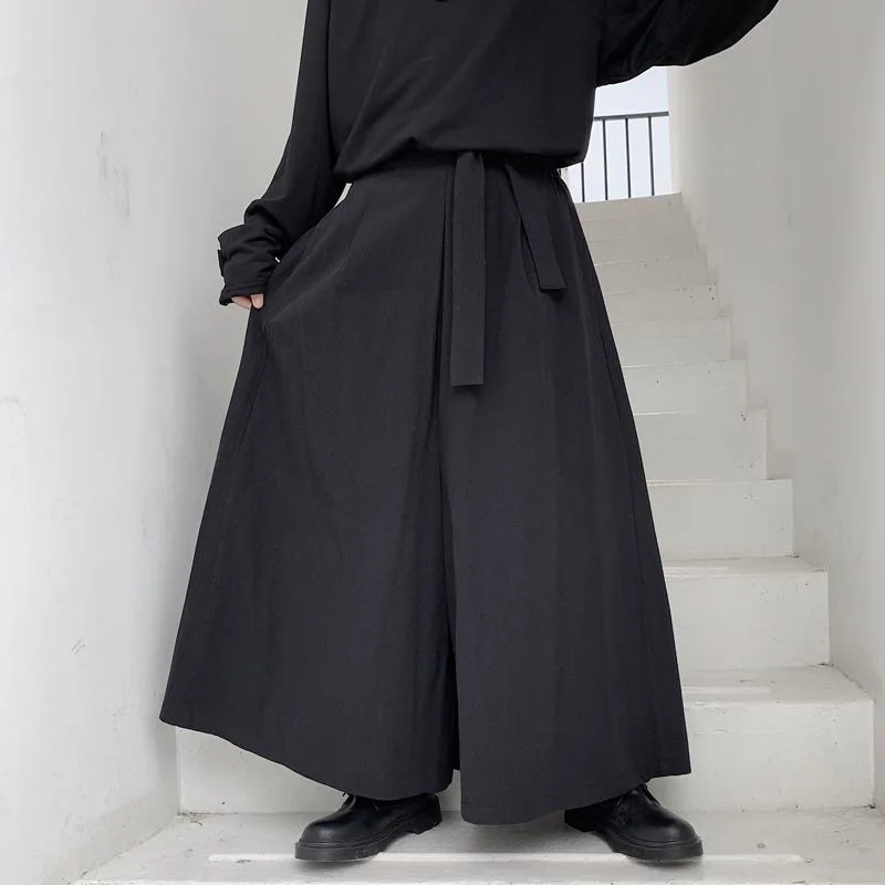 Kendo Uniforms Martial Arts Clothing Kendo Aikido Martial Arts Loose Gothic Hakama Samurai Pants Men Plus Size Wide Leg Pants - Image 2