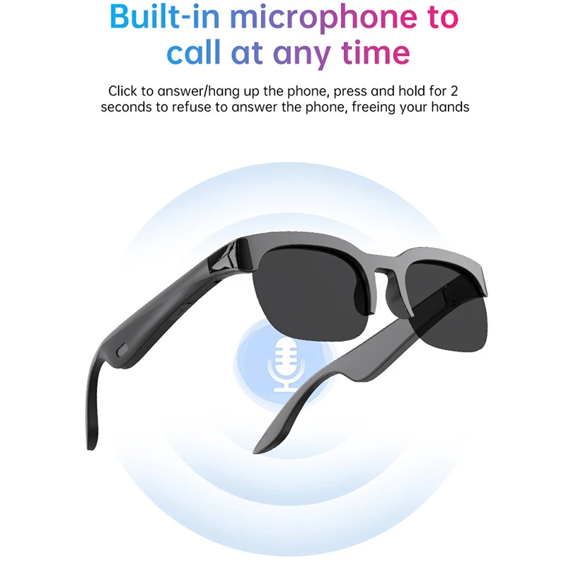 2026 New Smart Glasses AI Translation Bluetooth Conversation Recording Listening To Music Smart Sunglasses for Men Women - Image 6