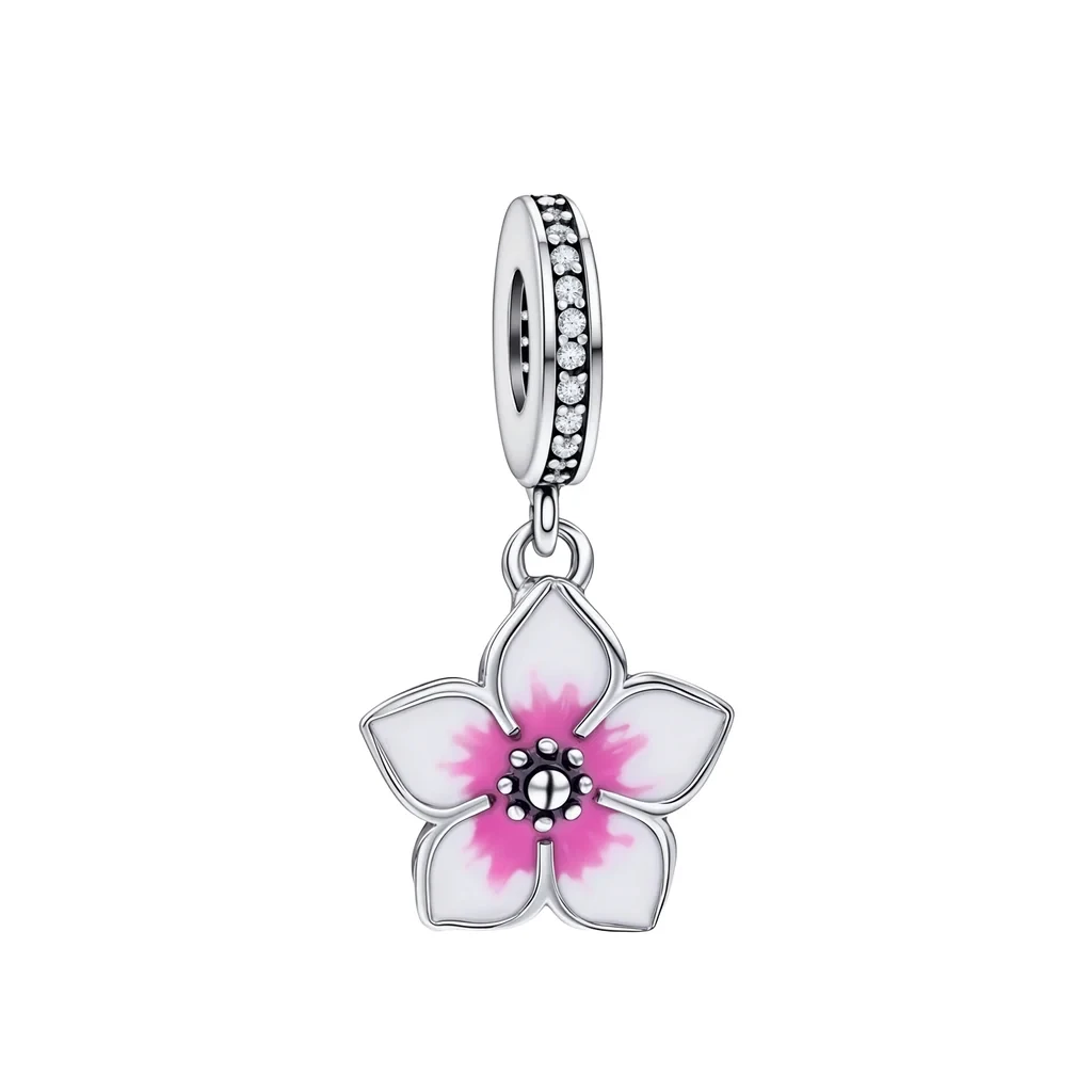 2026 New Hot Sale 925 Sterling Silver Original Heart Bicycle Flower Pendant DIY Charm Bracelet Bead Women Surprise Jewelry Gift - Image 3