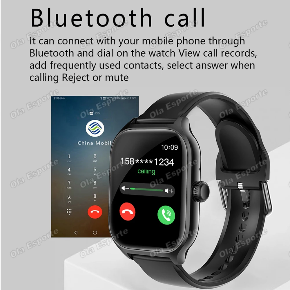 2026 New Men's Smart Watch Women's Gift Heart Rate Blood Oxygen ECG Sports Fitness Watch Electronics BT Call Outdoor Smartwatch - Image 2