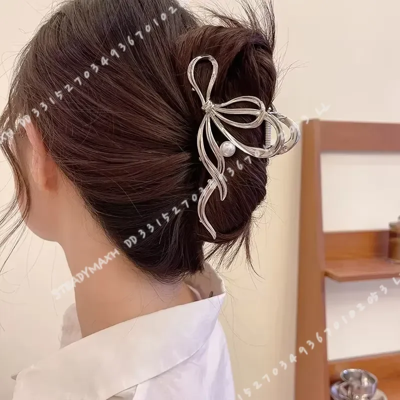 New Women Elegant Gold Silver Hollow Geometric Metal Hair Claw Vintage Hair Clip Headband Hairpin Fashion Girls Hair - Image 3