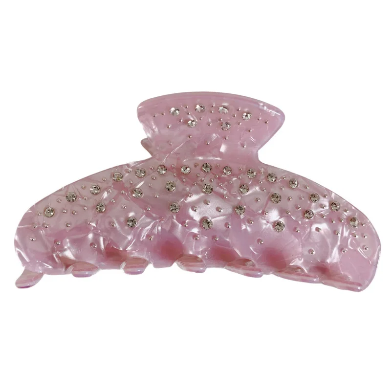 2026 New Women Sweet Elegant Rhinestone Hair Claw Acetate Claw Clips Valentine's Day Gift Crab Hair Clips Hair Accessories - Image 5