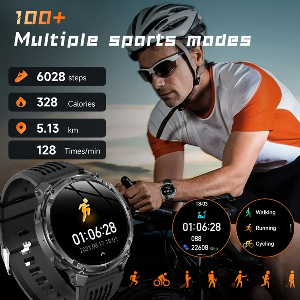 2026 New T-Rex3 Pro 1100mAh Battery Smart Watch GPS Path 5ATM Waterproof Sports Run Tracker Outdoors Compass Military Smartwatch - Image 4