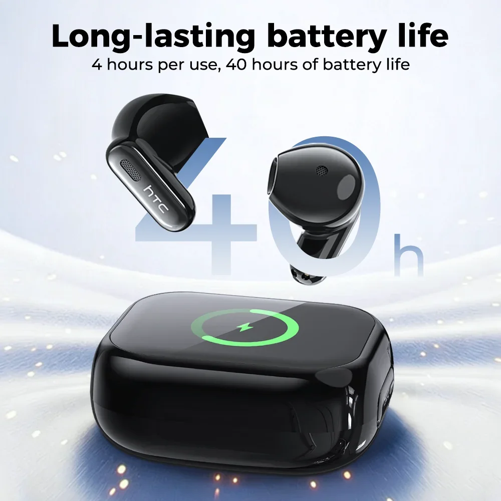 New 2026 HTC NE68 Bluetooth 6.0 Wireless Headphones AI Translation Earphones Long Battery Life Upgrade Free Translator APP - Image 5